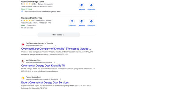 Commercial Garage Door Knoxville TN